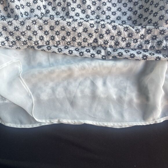 Calvin Klein Blouse Womens Plus Size 3X Lined Balloon Sleeve Boho Floral - Picture 4 of 11